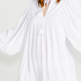 RAVA BOHO MINI DRESS - White