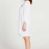 RAVA BOHO MINI DRESS - White