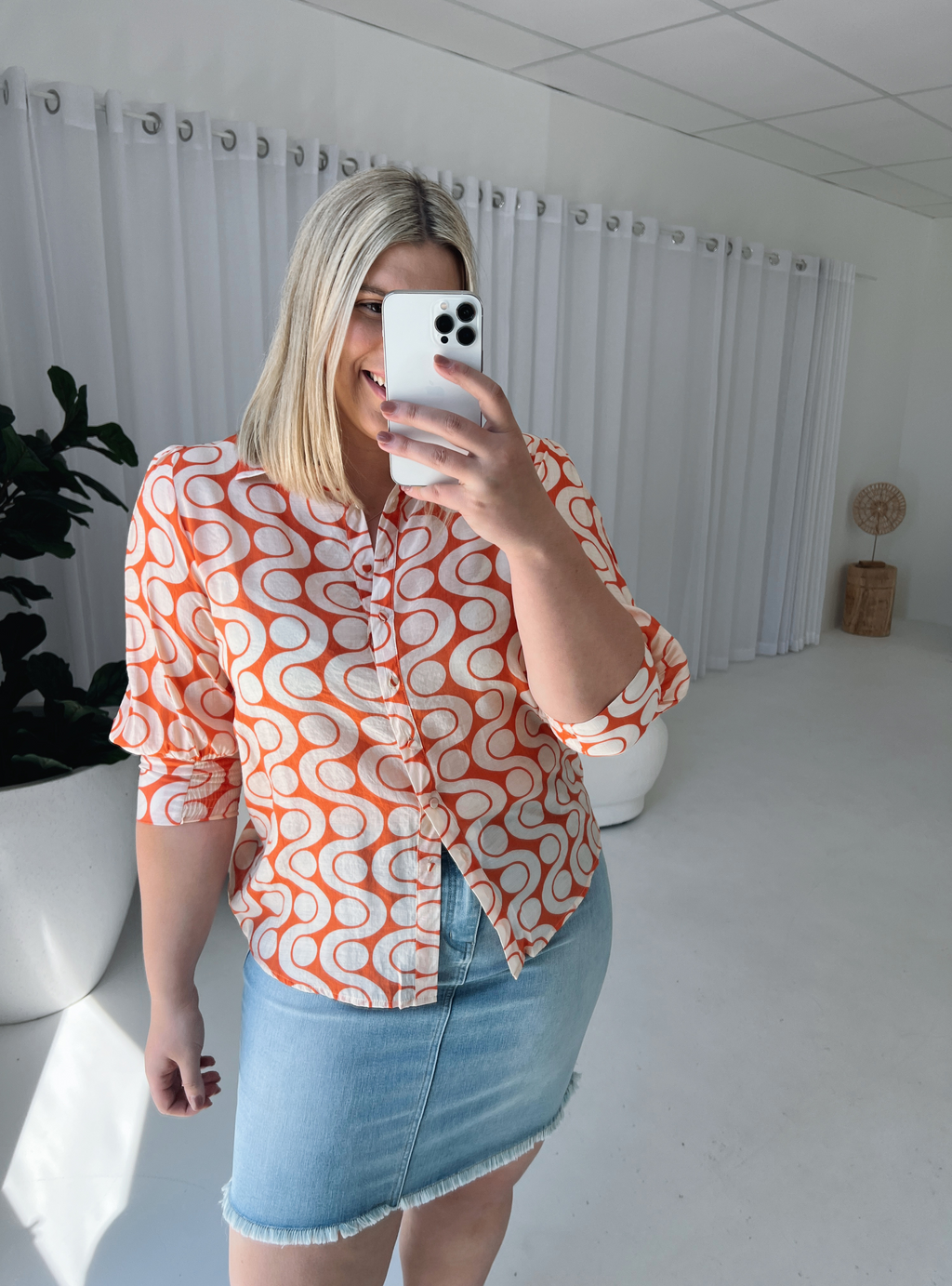 AMELIA SHIRT - Orange