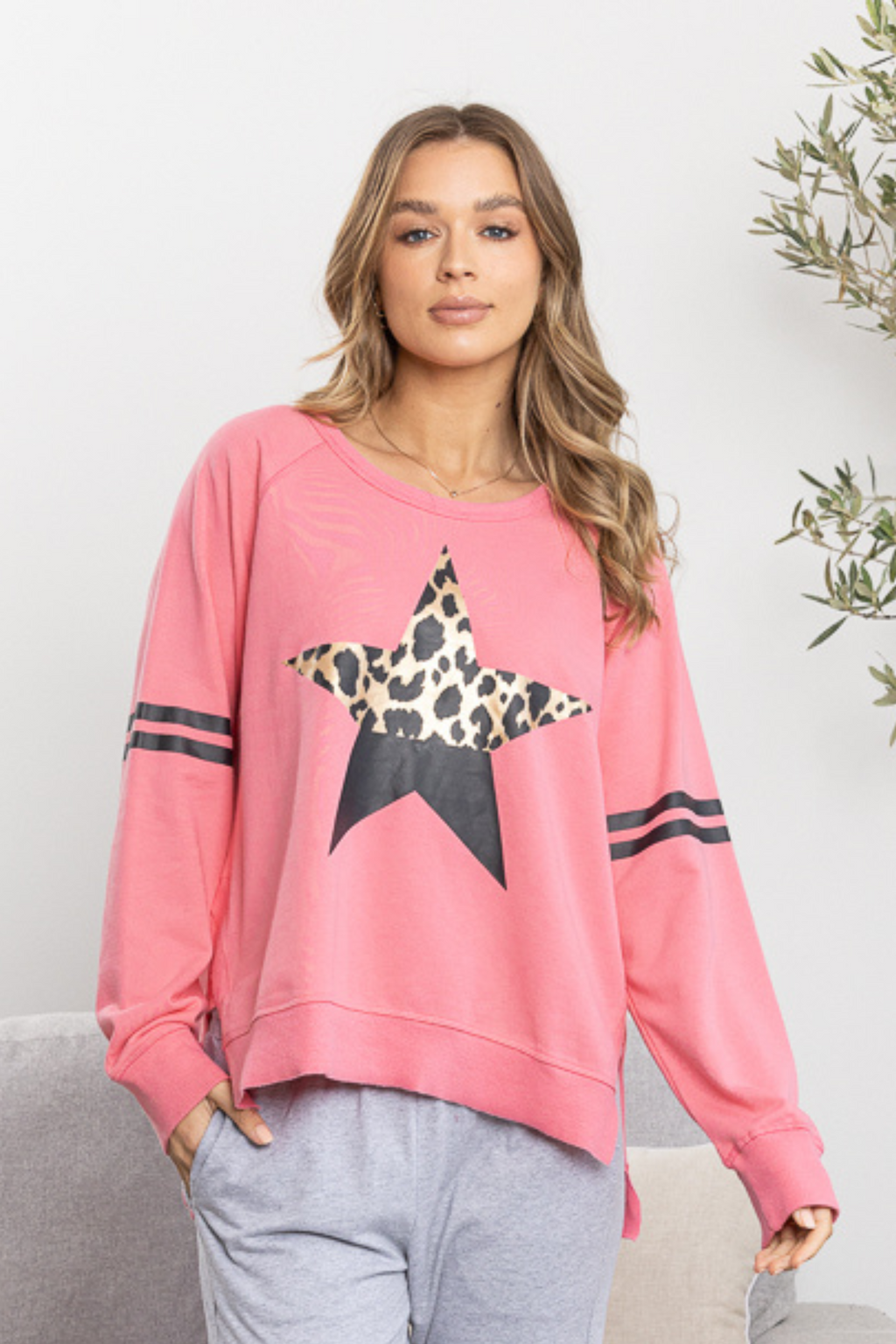 LOVE SWEATER - Black/ Leopard Arrow Heart – Frankie & Co Clothing