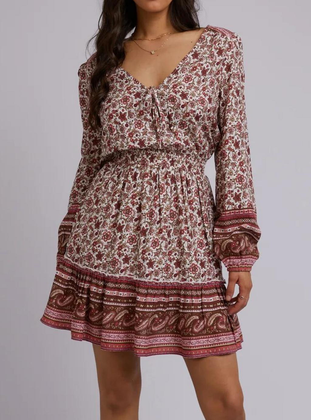 ELLE FLORAL MINI DRESS - Print