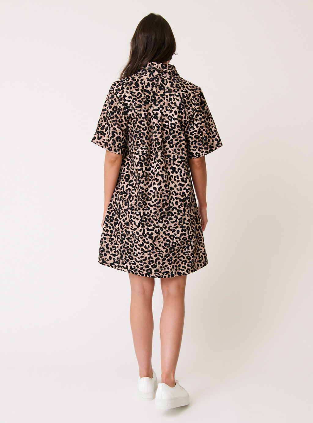 QUINN DRESS - Neutral Leopard