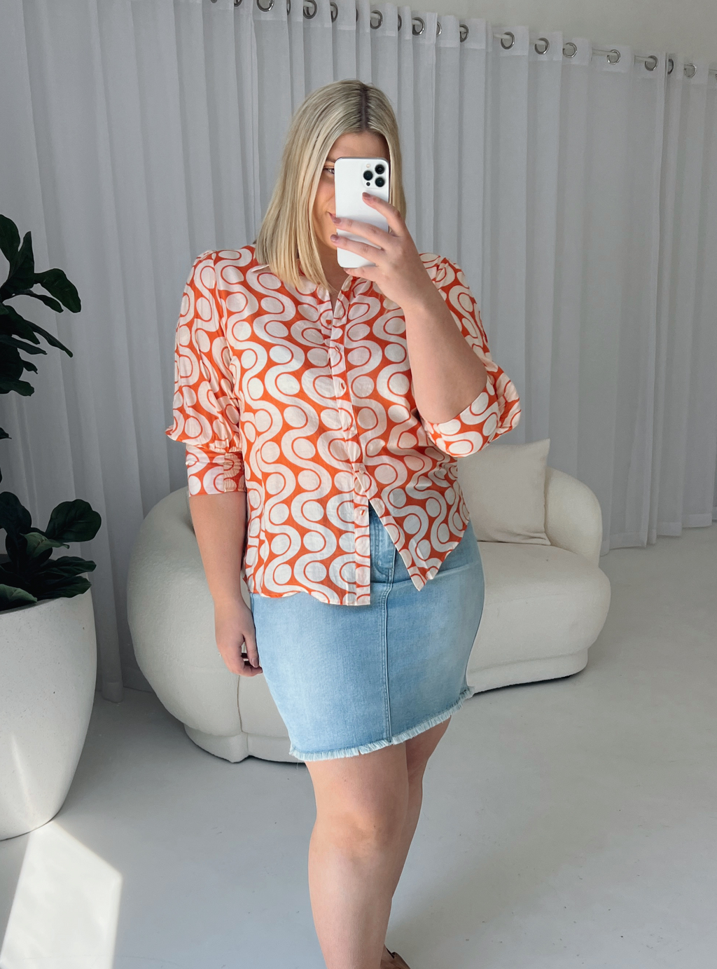 AMELIA SHIRT - Orange