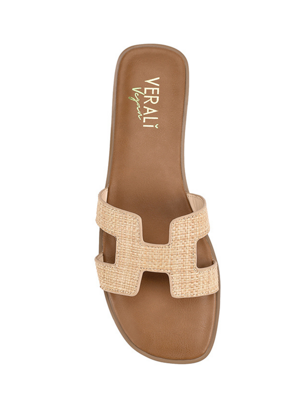 SANDRA CASUAL SLIDES - Natural Raffia