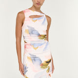 Valea Mesh Midi Dress