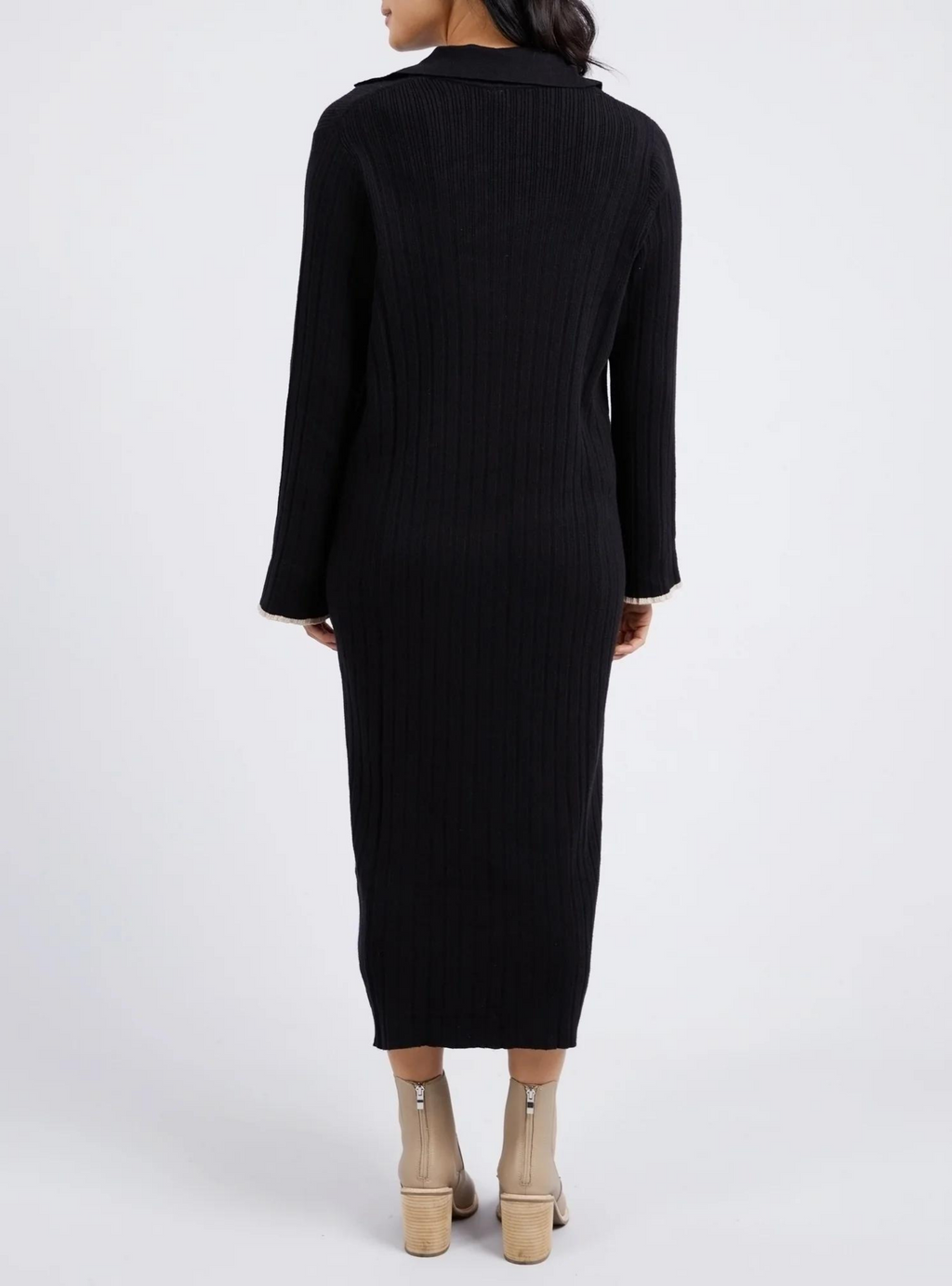 MAPLE KNIT DRESS - Black