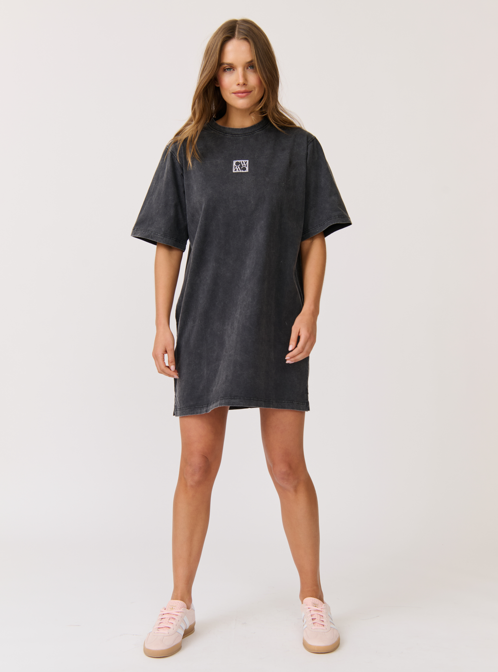 CARMEN SHIRT DRESS - Washed Black