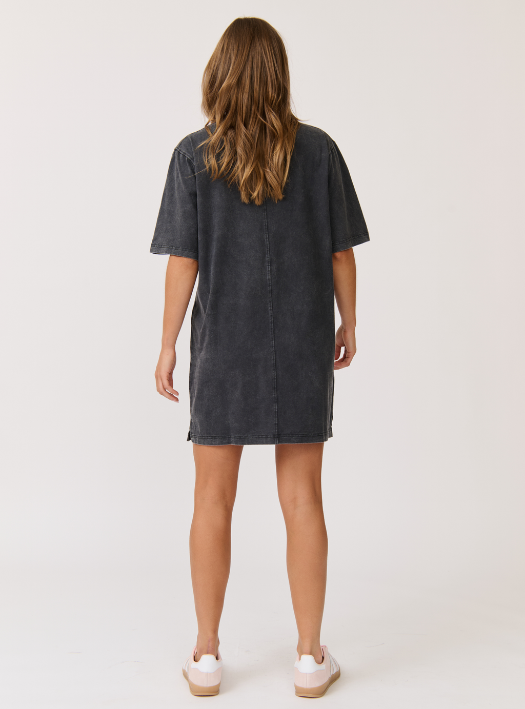 CARMEN SHIRT DRESS - Washed Black