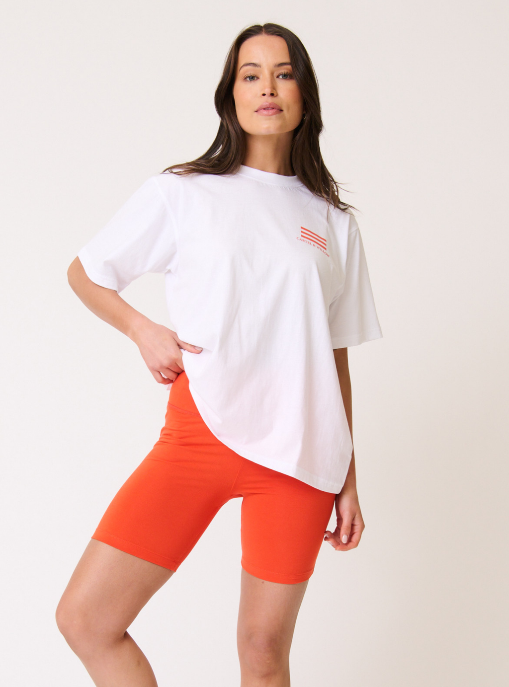 SOPHIE TEE - Bar/White