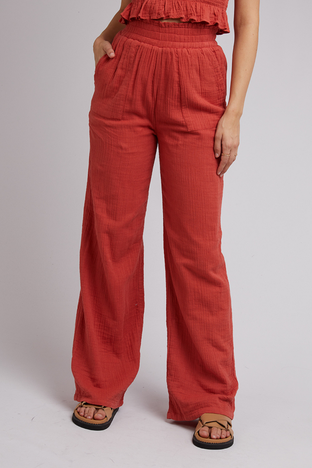 ROWIE PANT Rust Frankie Co Clothing rowie-pant-rust-frankie-co-clothing