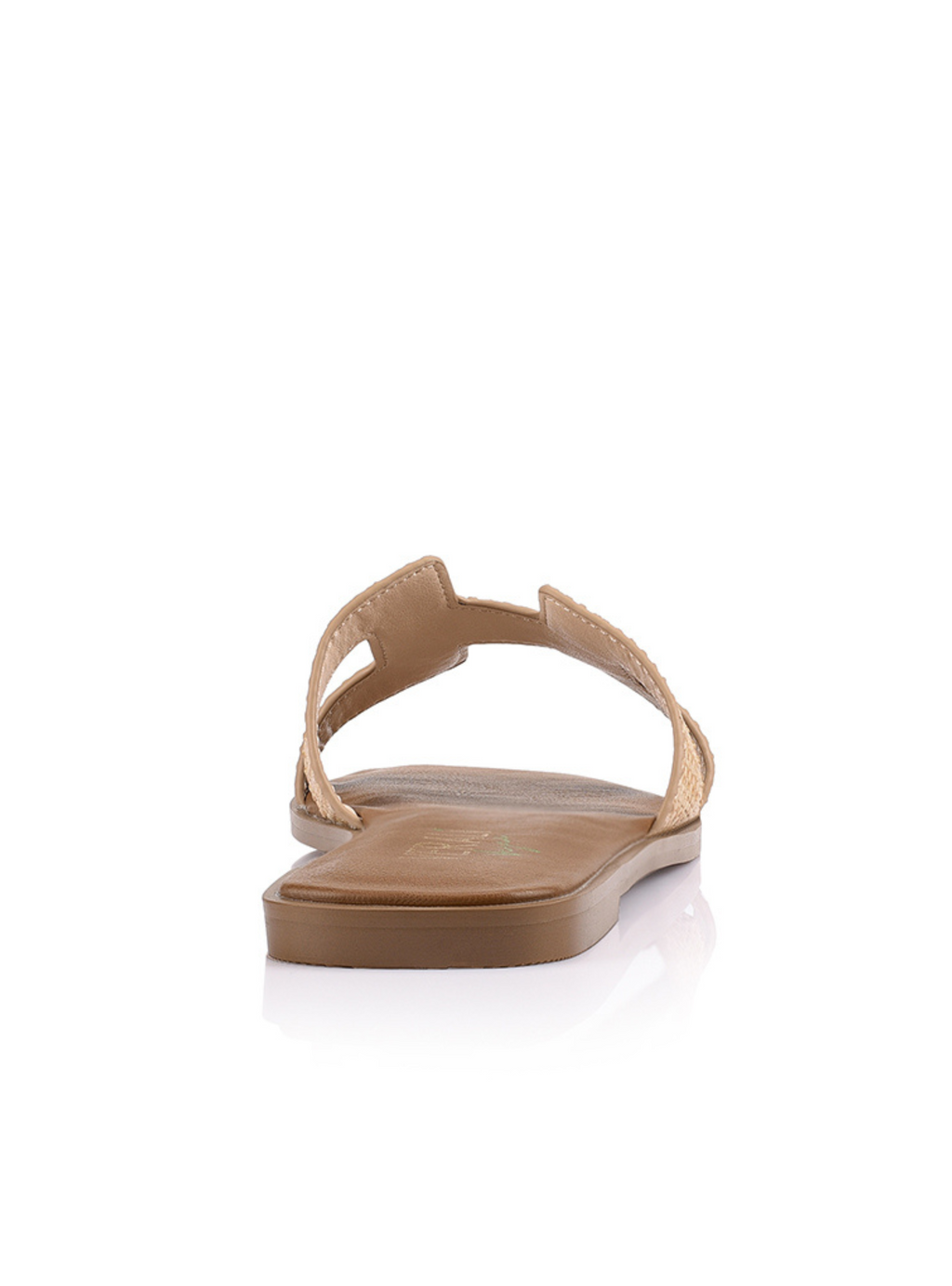 SANDRA CASUAL SLIDES - Natural Raffia