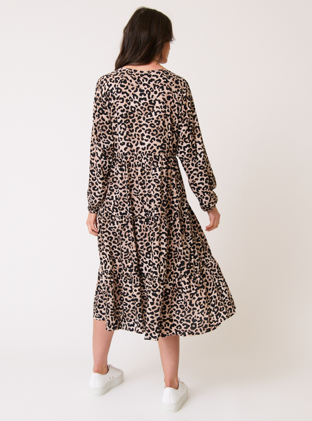 CALI DRESS - Neutral Leopard