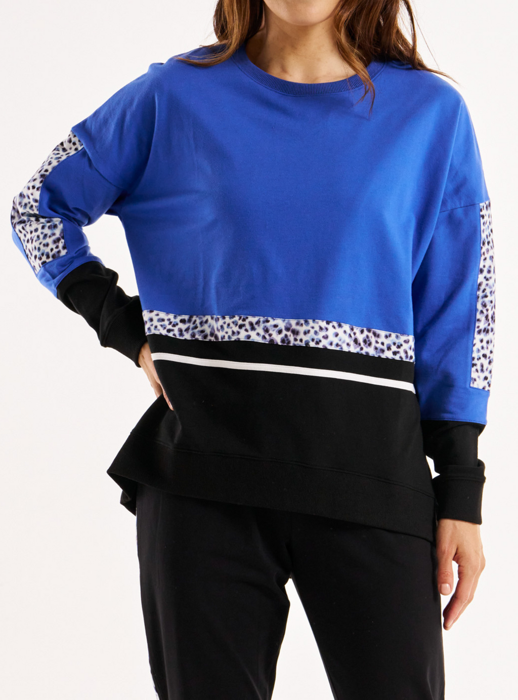 EMMALINE SPLICE JUMPER - Leopard Splice