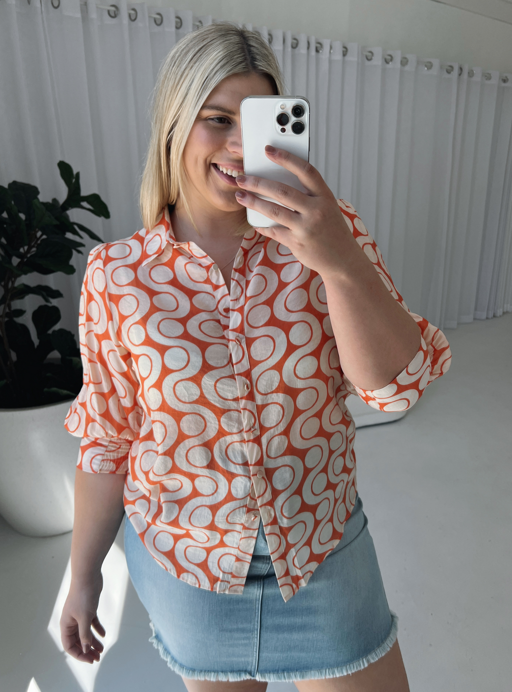 AMELIA SHIRT - Orange