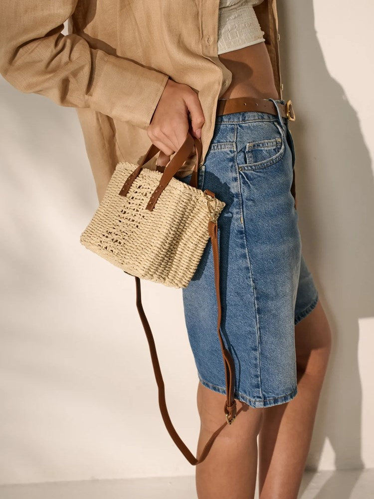 Piccolo Petit Straw Bag