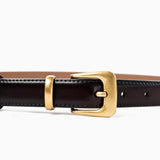 Greta Thin Genuine Leather Belt