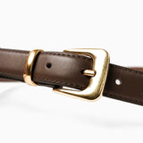 Greta Thin Genuine Leather Belt