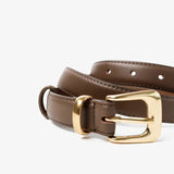 Greta Thin Genuine Leather Belt