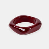 ANGULAR CUFF BANGLE - Wine