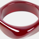 ANGULAR CUFF BANGLE - Wine