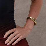 Sculpted Metal Cuff Bangle