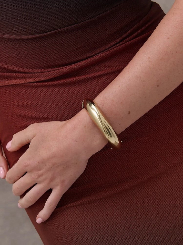 Sculpted Metal Cuff Bangle
