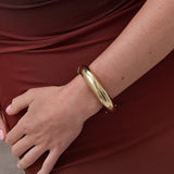 Sculpted Metal Cuff Bangle