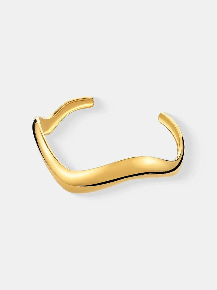 Wavy Slim Adjustable Bangle