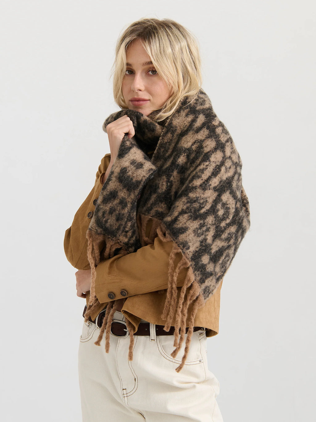 ANYA SCARF - Leopard