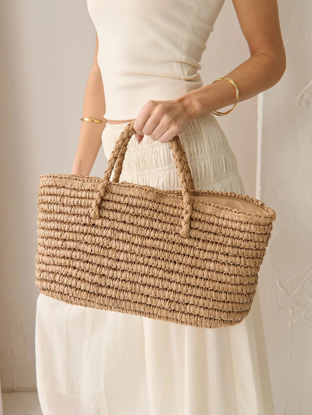 TRESSA BEACH STRAW BAG - Natural