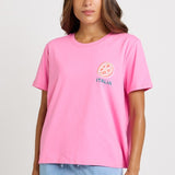 Betty Basics Ellia Print Tee in Italian Orange Print