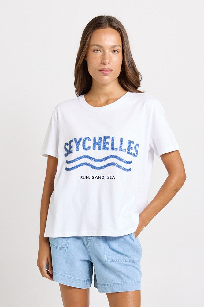Betty Basics Ellia Print Tee in Seychelles Print