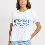 Betty Basics Ellia Print Tee in Seychelles Print