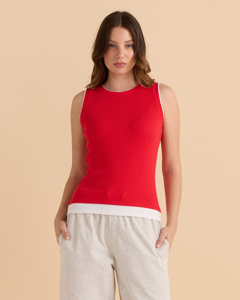 Thea Tank Top - Red