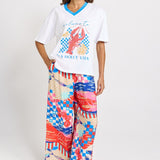 Betty Basics V-Neck Boxy Tee in La Dolce Vita Print - view 2