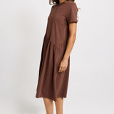 Betty Basics Ava Asymmetrical Dress in Chocolate - view 3
