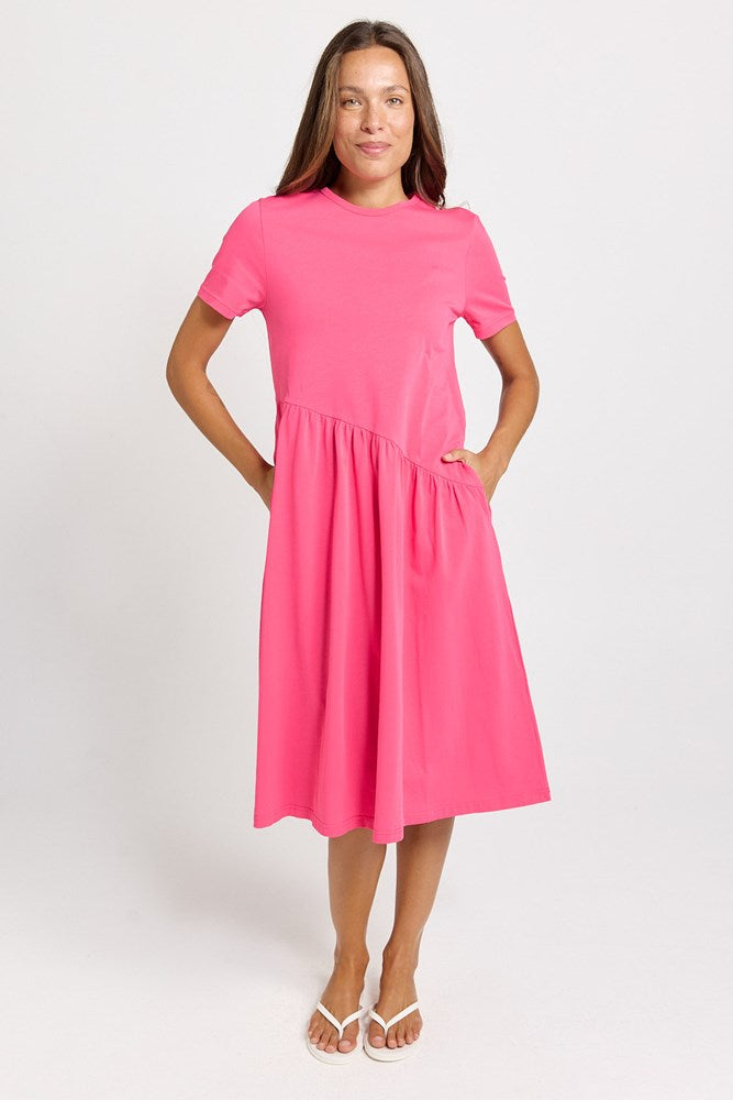 Betty Basics Ava Asymmetrical Dress in Pink