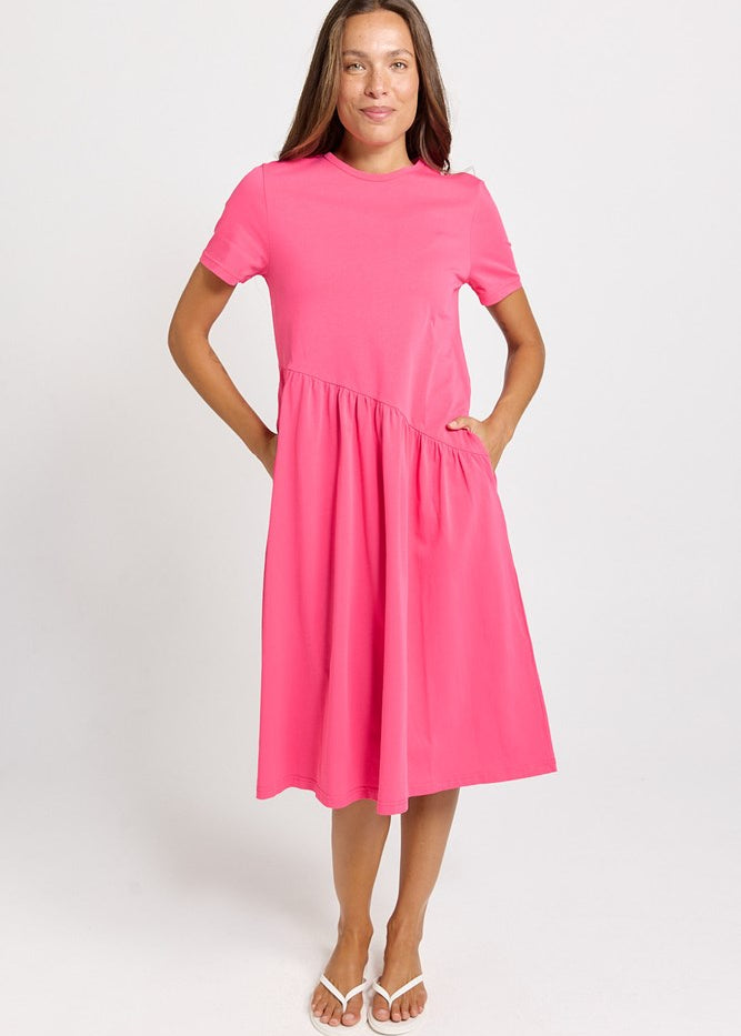 Betty Basics Ava Asymmetrical Dress in Pink