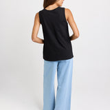 Rory Slub Tank - Black