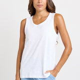 Betty Basics Rory Slub Tank in White