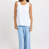 Betty Basics Rory Slub Tank in White - view 2