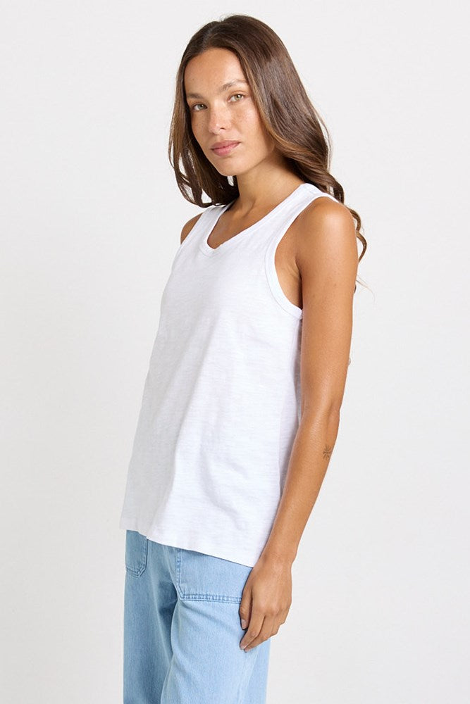 Betty Basics Rory Slub Tank in White - view 3