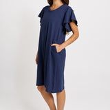 Betty Basics Celene Frill Dress in Navy - view 3