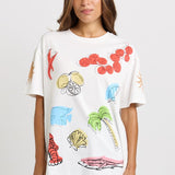 Betty Basics Weekend Tee in Harvest Print