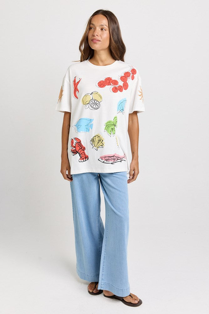 Betty Basics Weekend Tee in Harvest Print - view 2