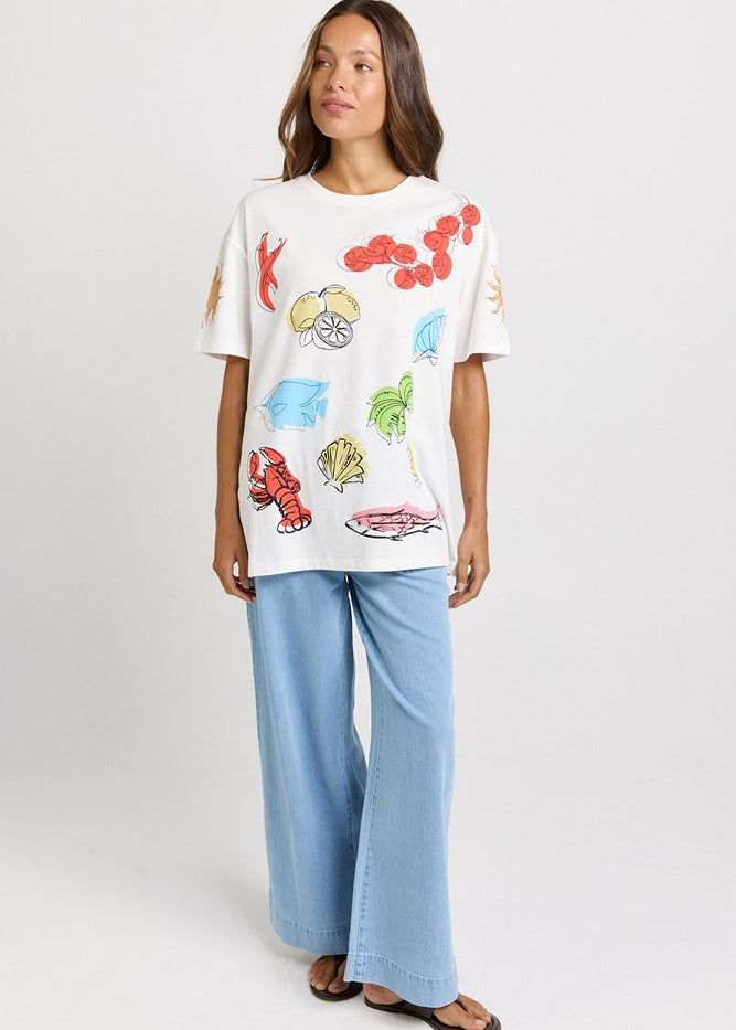 Betty Basics Weekend Tee in Harvest Print - view 2