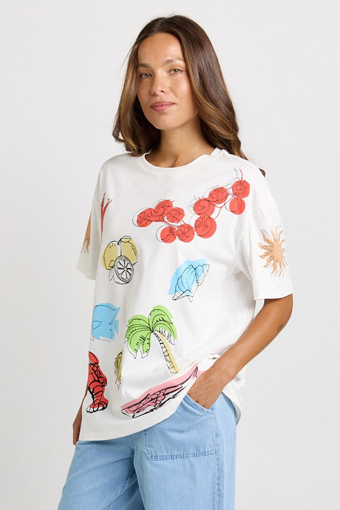 Betty Basics Weekend Tee in Harvest Print - view 3