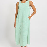 Betty Basics Sabrina Maxi Dress in Green Stripe