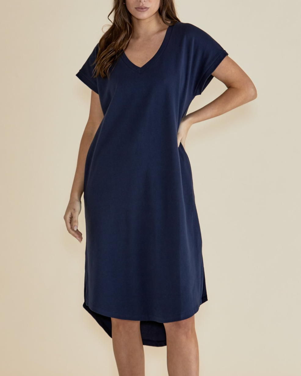 JOLENE T-SHIRT DRESS - Navy