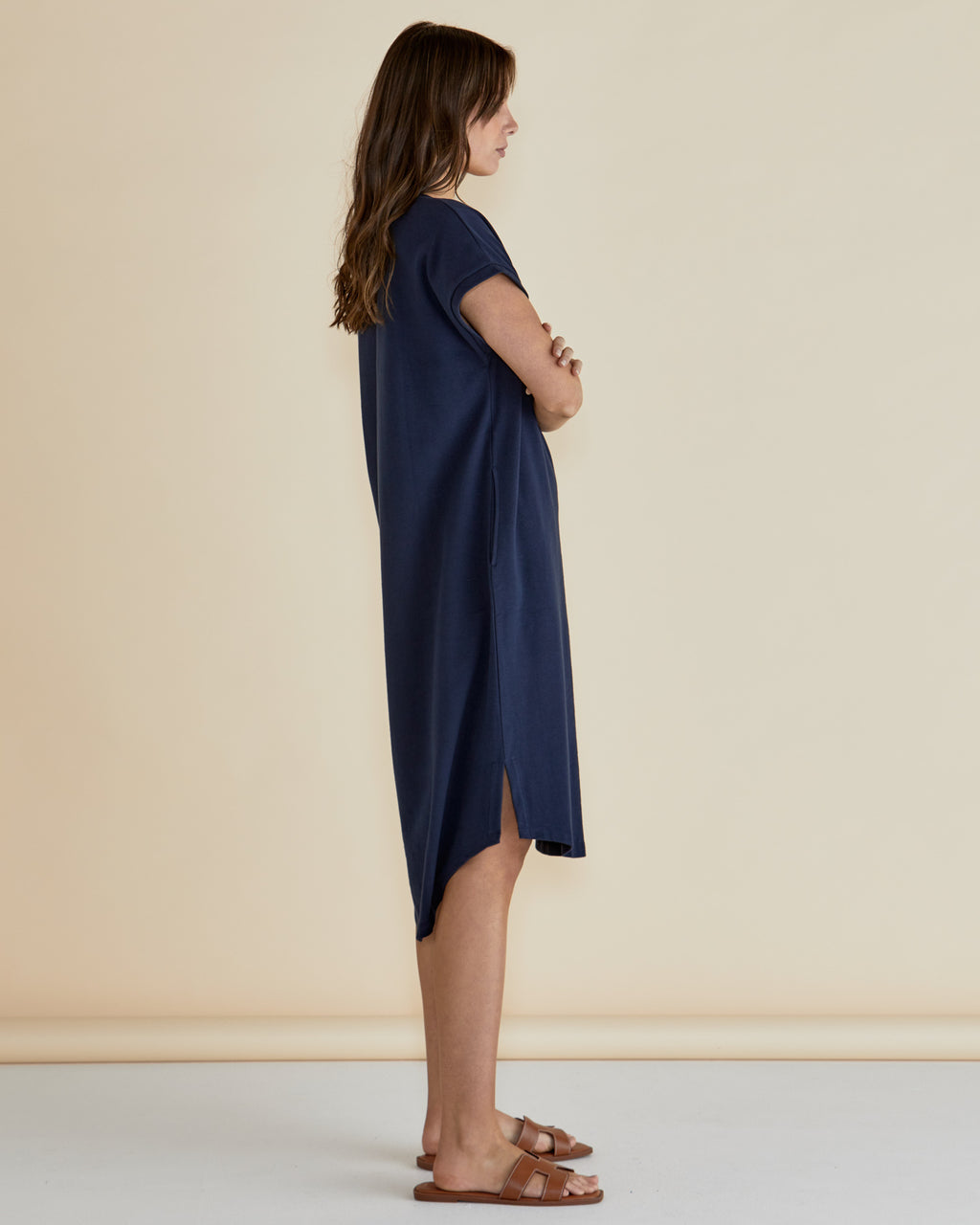 JOLENE T-SHIRT DRESS - Navy